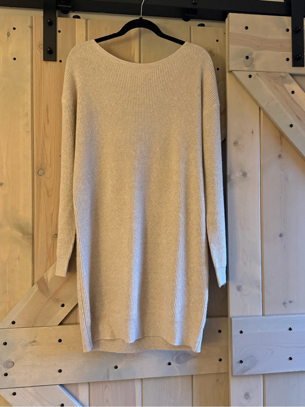 NWT Hem & Thread Scarf Tie Back Sweater Dress